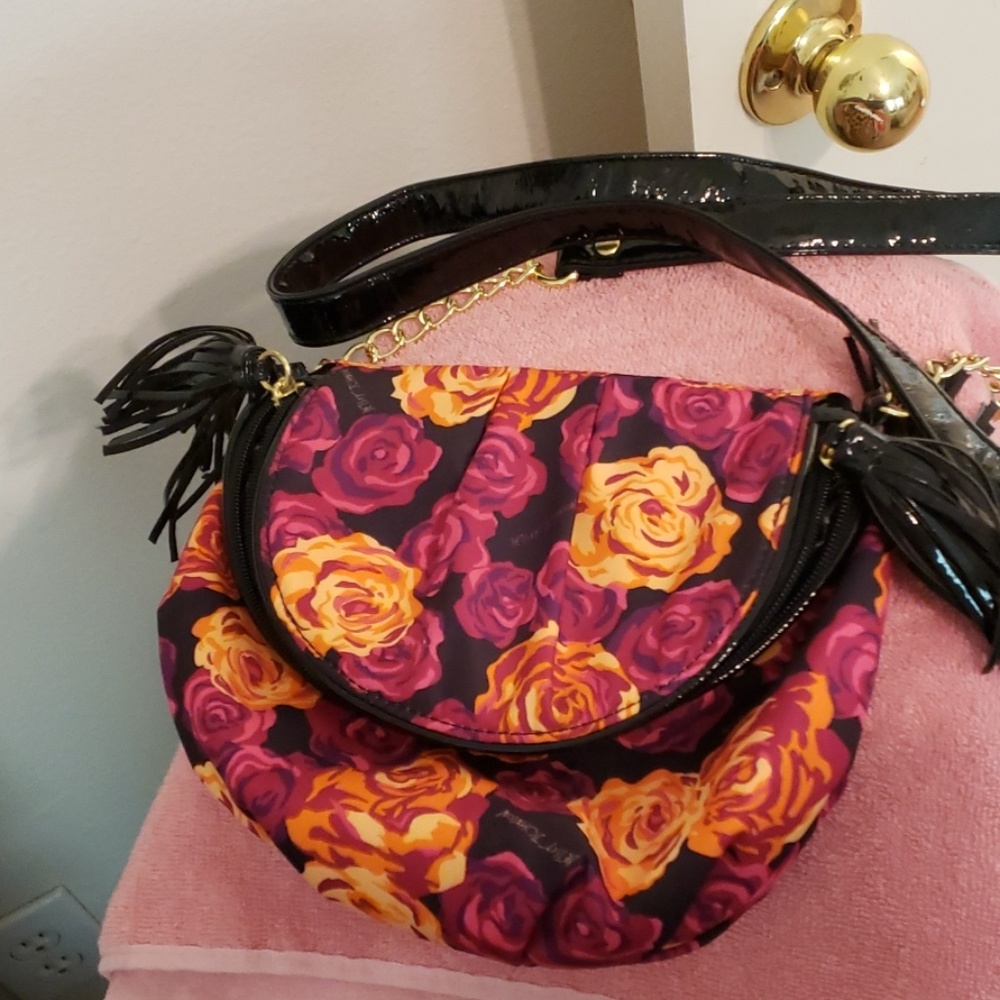 Betsey Johnson mini Crossbody with tassells
